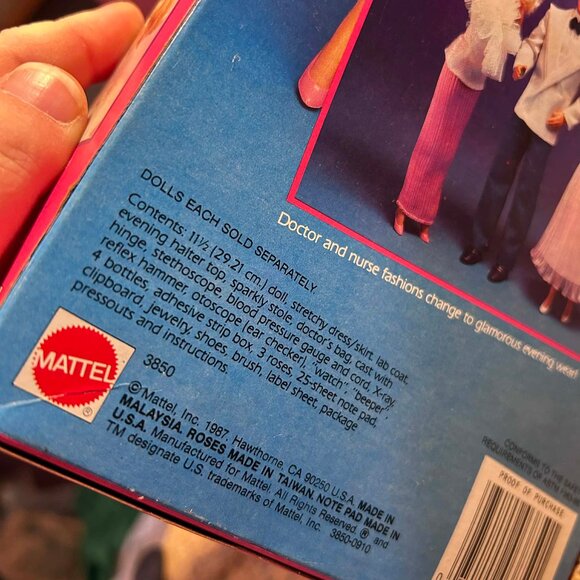 Mattel 1987 “Doctor” Barbie Doll *NEW* - Picture 7 of 9